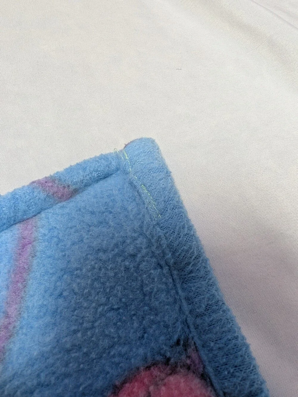 Handmade Fleece Bunny Bear Sheep Dog Safety Pin Baby Blanket 33
